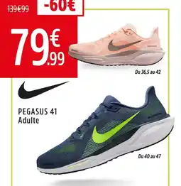 Intersport Nike pegasus 41 adulte offre