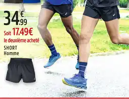 Intersport Asics short homme offre