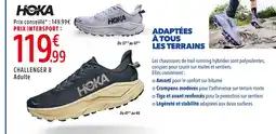 Intersport Hoka challenger 8 adulte blanc offre