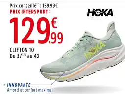 Intersport Hoka clifton 10 offre