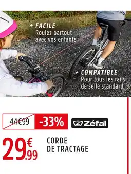 Intersport Zefal corde de traction offre