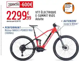 Intersport Nakamura vtt électrique e-summit 950s adulte offre