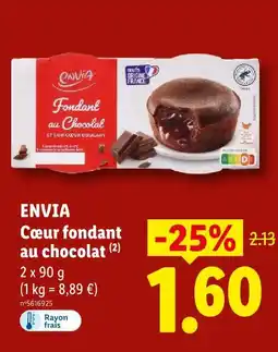 Lidl Envia cœur fondant au chocolat offre