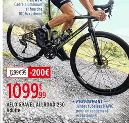 Intersport Nakamura vélo gravel allroad 250 adulte offre