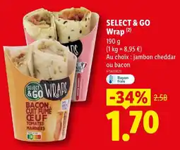Lidl Select & go wrap offre