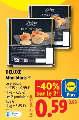Lidl Deluxe mini blinis offre