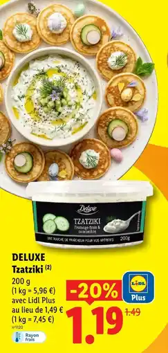 Lidl Deluxe tzatziki offre