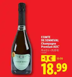 Lidl Comte de senneval champagne premium aoc offre