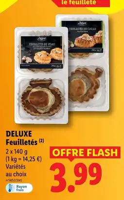 Lidl Deluxe feuilletés offre