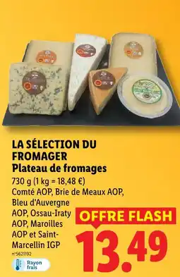 Lidl La sélection du fromager plateau de fromages offre
