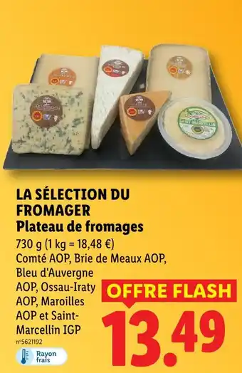 Lidl La sélection du fromager plateau de fromages offre