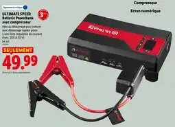 Lidl Ultimate speed batterie powerbank avec compresseur offre