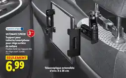 Lidl Ultimate speed support pour tablette/smartphone pour siège arrière de voiture offre