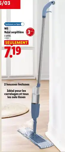 Lidl W5 balai serpillière offre