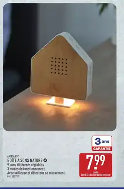 ALDI AMBIANO Boîte à sons nature offre