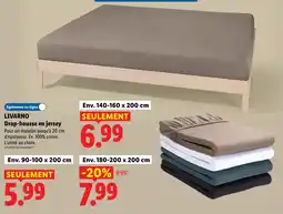 Lidl Livarno drap-housse en jersey offre