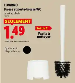 Lidl Livarno brosse et porte-brosse wc offre