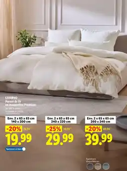 Lidl Livarno parure de lit en mousseline premium offre