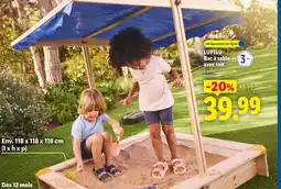 Lidl Lupilu bac à sable avec toit offre