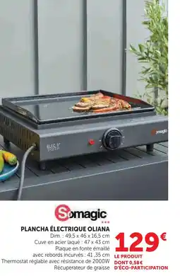 Super U Somagic plancha électrique oliana offre