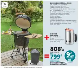 Super U Barbecue kamadokala + cheminée d'allumage offre