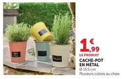 Super U Cache-pot en métal offre