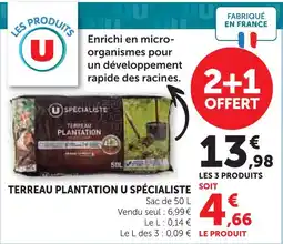 Super U U spécialiste terreau plantation offre