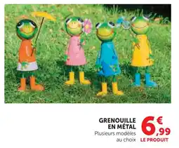 Super U Grenouille en métal offre