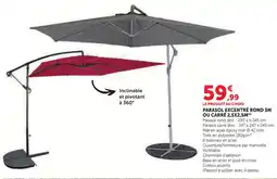 Super U Parasol excentré rond 3m offre