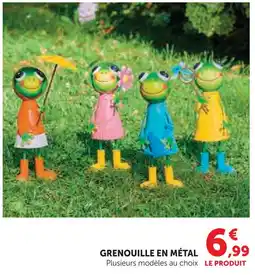 Super U Grenouille en métal offre