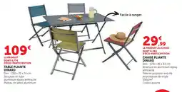 Super U Dinard table pliante offre