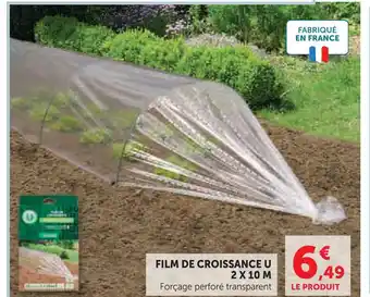 Super U U film de croissance 2 x 10 m offre