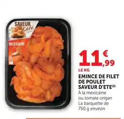 U Express Émincé de filet de poulet offre