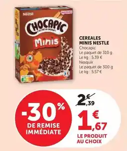 Hyper U Nestlé - cereales minis offre