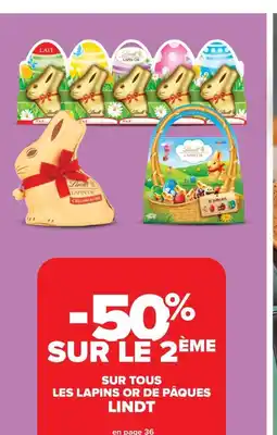 Carrefour Market LINDT Sur tous les lapins or de pâques offre