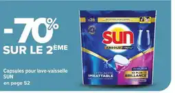 Carrefour Market SUN Capsules pour lave-vaisselle offre
