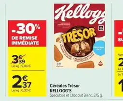 Carrefour Market KELLOGG'S Céréales Trésor offre