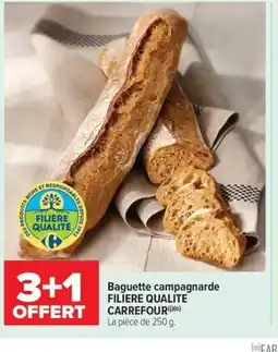 Carrefour Market FILIERE QUALITE CARREFOUR Baguette campagnarde offre