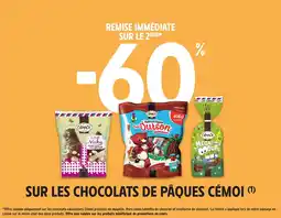 Intermarché Hyper Sur les chocolats de pâques cémoi offre