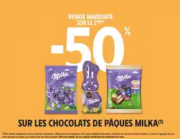 Intermarché Hyper Sur les chocolats de pâques milka offre