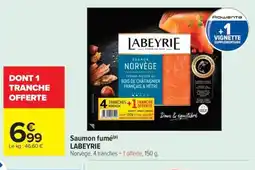 Carrefour Market LABEYRIE Saumon fumé offre