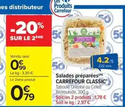 Carrefour Market CARREFOUR CLASSIC Salades préparées offre