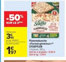 Carrefour Market STOEFFLER Flammekueche Format généreux offre