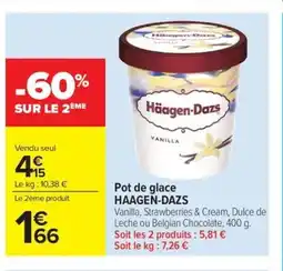 Carrefour Market HAAGEN-DAZS Pot de glace offre