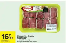 Carrefour Market TENDRIADE 10 paupiettes de veau offre