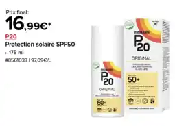 Costco P20 protection solaire spf50 offre