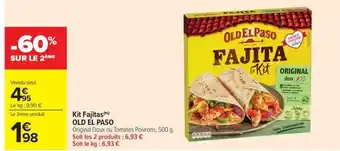 Carrefour Market OLD EL PASO Kit Fajitas offre