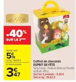 Carrefour Market ESPRIT DE FÊTE Coffret de chocolats offre