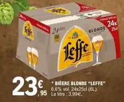 E.Leclerc Bière Blonde Leffe offre