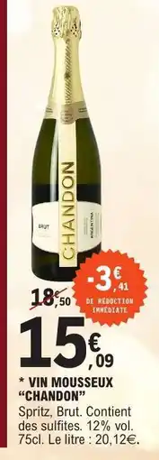 E.Leclerc VIN MOUSSEUX “CHANDON” offre